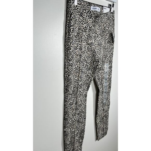 Old Navy Stevie High Rise Modal Stretch Leopard Print Pants Size Small NEW - Picture 4 of 9